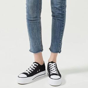Platform Canvas Low Top Sneakers